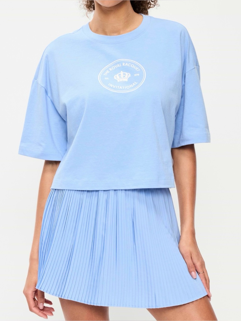 Old Navy Women Vintage Crew-Neck Oversized Crop Graphic T-Shirt (Size: M)